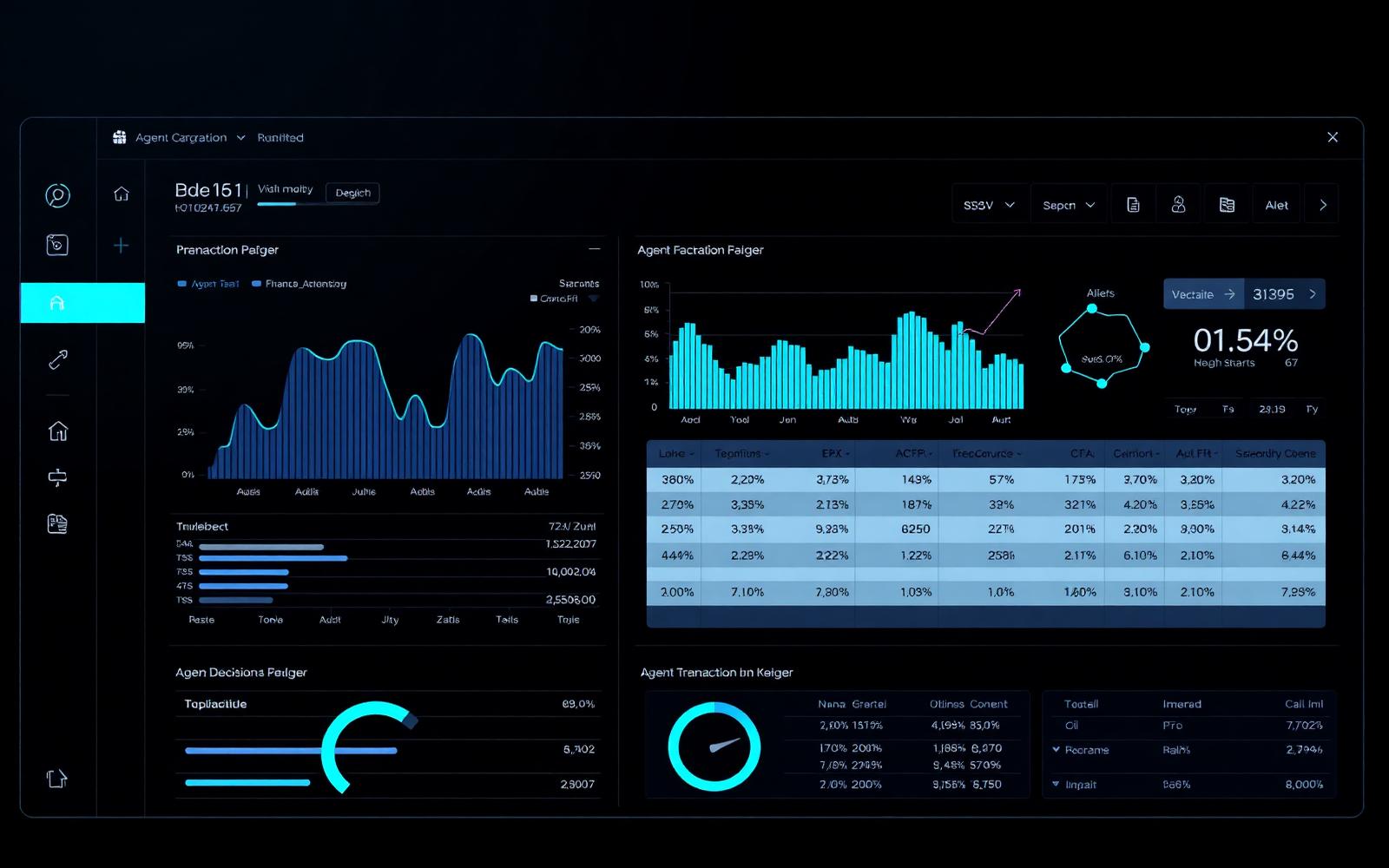 AI Finance Operations Agent interface screenshot